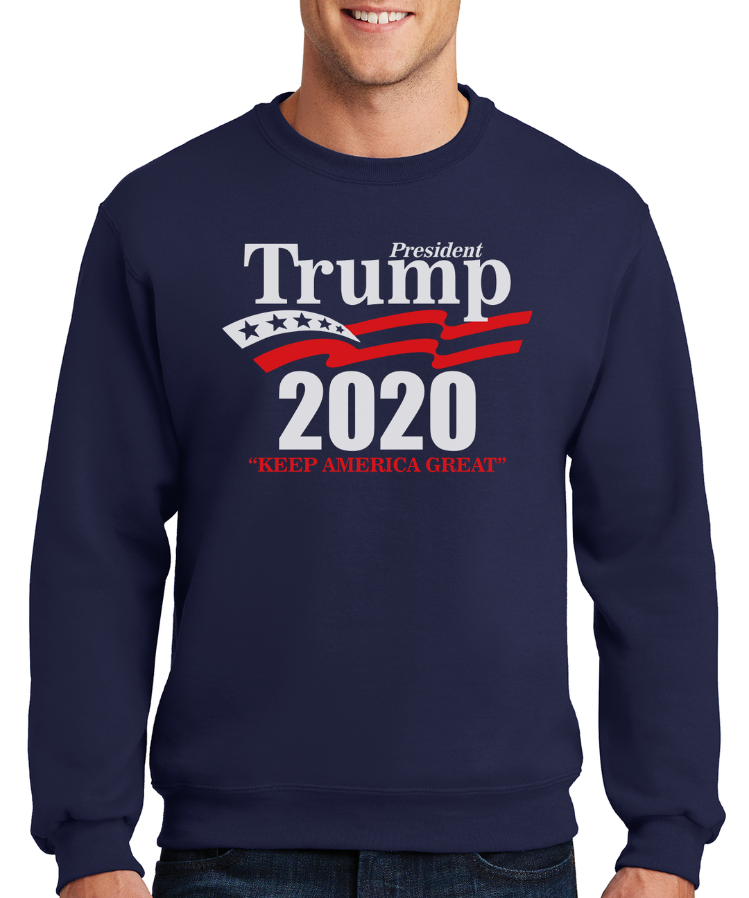 President Trump 2020 Keep America Great Crewneck Sweatshirt