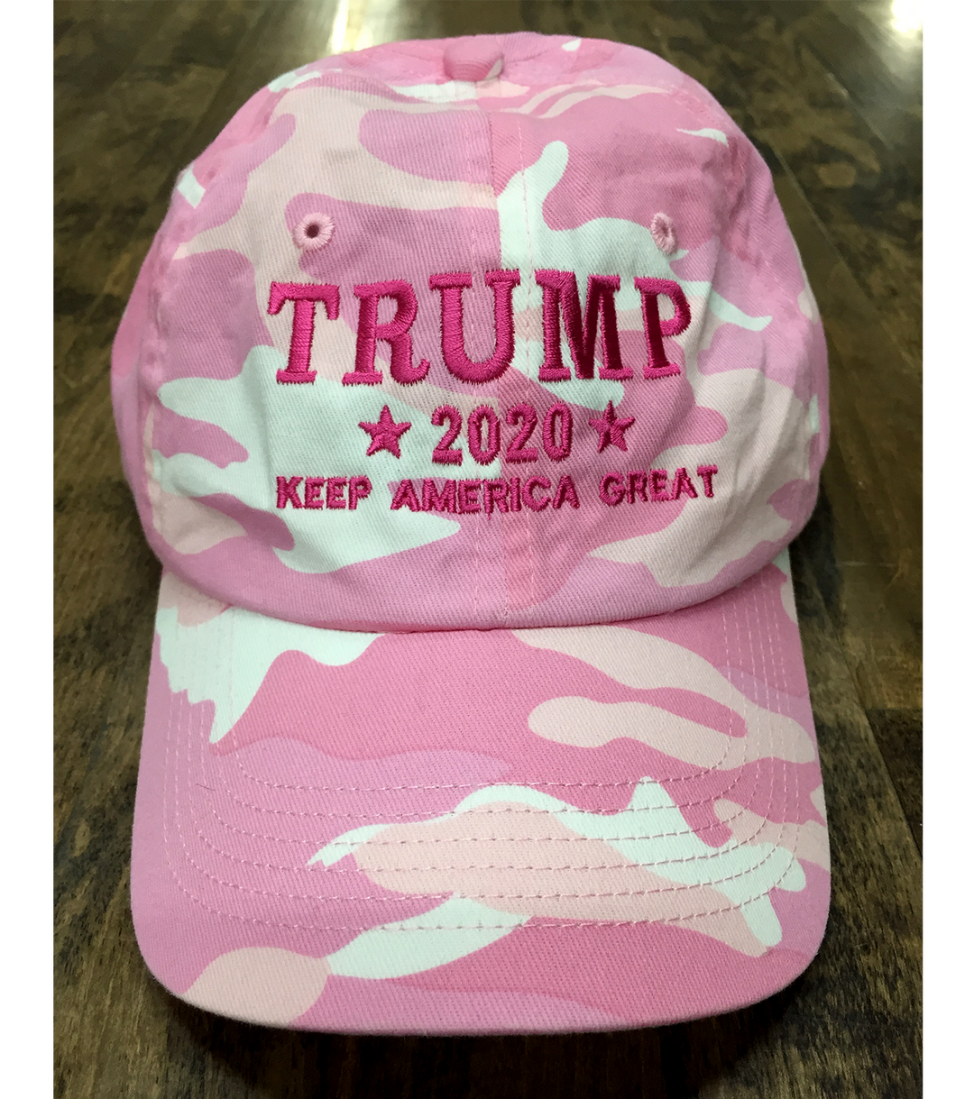 Trump Ladies Pink Camo Keep America Great 2020 Hat