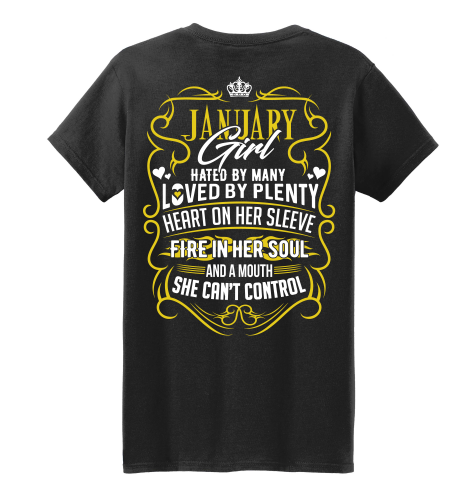 January Girl Birthday T-shirt