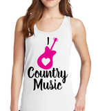 I Love Country Music Tank Top