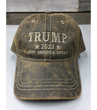 Trump Keep America Great 2020 Pigment Distressed Hat
