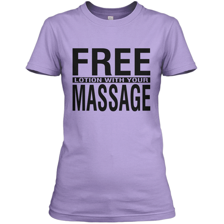 Free Lotion With Your Massage Shirt