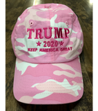 Trump Ladies Pink Camo Keep America Great 2020 Hat