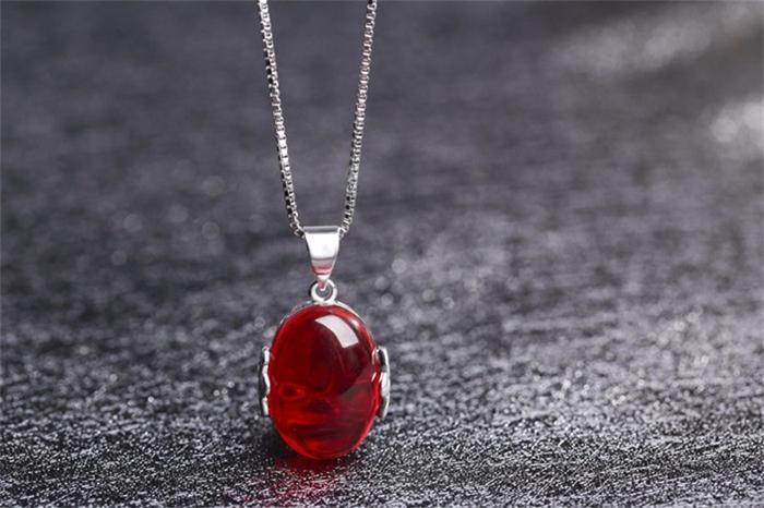 Ruby Ring & Necklace Set - 925 Solid Silver